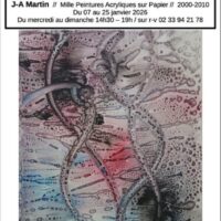 Exposition la Bouée "Mille peintures acryliques sur papier"