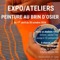 O S I E Z ! Visitez la Galerie de peinture au brin d’osier à Villaines-les-Rochers