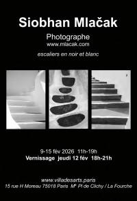 Escaliers en noir et blanc : Siobhan Mlacak