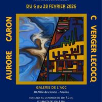 Exposition : Aurore Caron et Christophe Verger-Lecocq