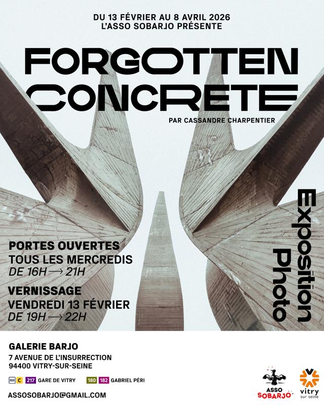 Exposition FORGOTTEN CONCRETE de la photographe Cassandre Charpentier