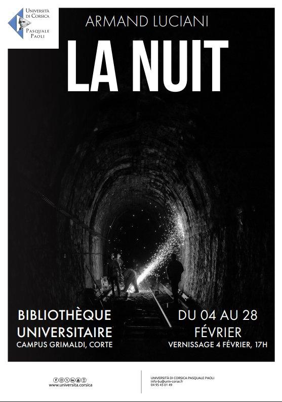 Exposition : "La Nuit" d'Armand Luciani - Bibliothèque Universitaire - Corti