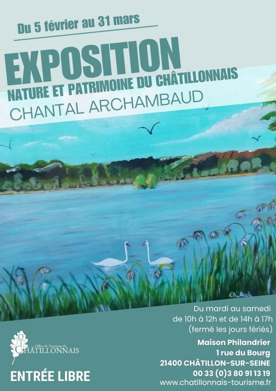 Exposition Nature et patrimoine du Châtillonnais, de Chantal Archambaud