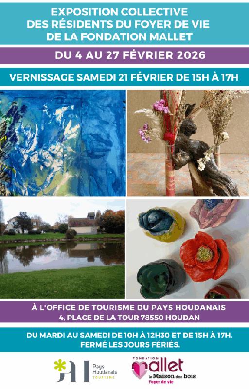 Exposition collective des résidents du foyer de vie de la Fondation Mallet