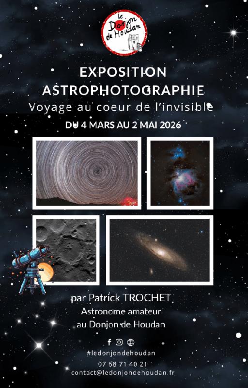 Exposition d’astrophotographie « Voyage au cœur de l’invisible : l’univers capturé par l’œil d’un astronome amateur