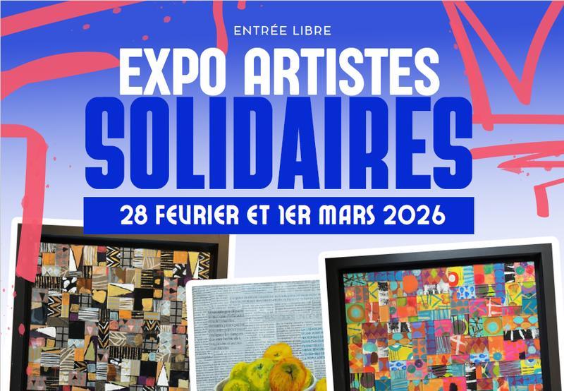 Exposition des "artistes solidaires" du Secours Populaire