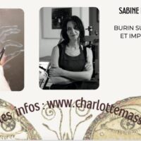 Formations professionnelles en BURIN SUR CUIVRE avec SABINE DELAHAUT- OF certifié Qualiopi- Atelier de Charlotte Massip- BURIN