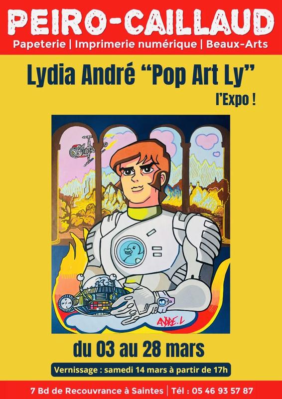 EXPOSITION PEINTURE PAR LYDIA ANDRE ( POP ART )