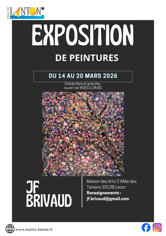 Exposition Cabane des Arts : Jf Brivaud
