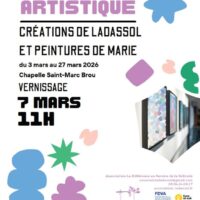 Exposition - Créations de LADASSOL et peintures de Marie