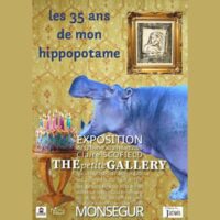 Exposition The petite Gallery "Les 35 ans de mon hippopotame"