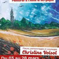 Exposition de peintures à l'huile et acrylique : Christine Voisot