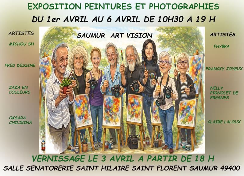 Exposition de peintures et photographies - Saumur Art Vision