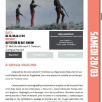 JACES 2026 : Exposition "A Cerca Paolina" de Julie Canarelli - Hall du bâtiment E. Simeoni, Campus Mariani - Corti