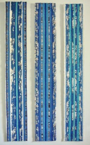 INFINIMENT BLEU  une exposition d&rsquo; art textile de MARIANNE PISTRE