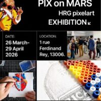 Vernissage et exposition PIX on MARS de HRG pixelart
