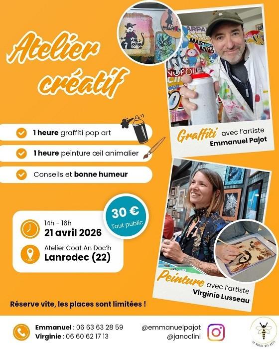 Ateliers Pop Graffiti et aquarelle