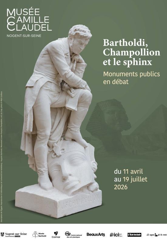 Bartholdi, Champollion et le sphinx : Monuments publics en débat