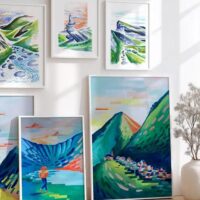 Exposition Aurore VIGNERON - Illustratrice et peintre muraliste - Galerie d'art Barbara Thollot
