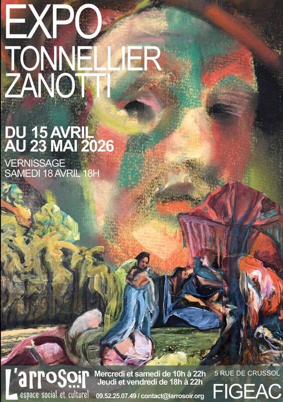 Exposition à l'Arrosoir Figeac : Valérie Tonnellier et Grégory Zanotti