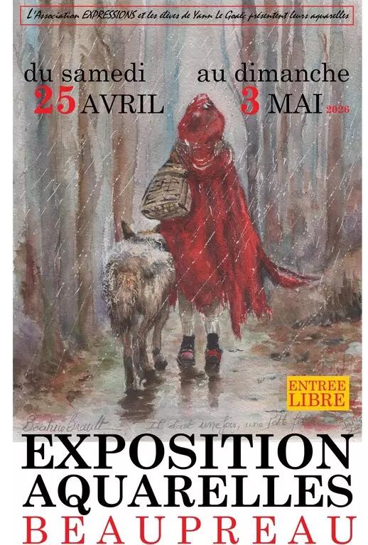 Exposition d'aquarelles de l'association Expressions