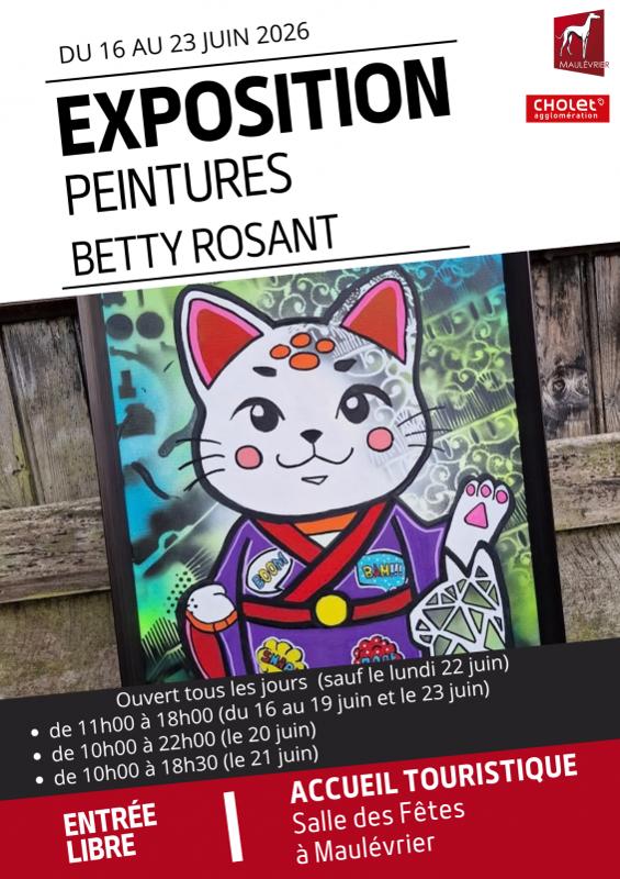 Exposition de Betty ROSAND, artiste peintre