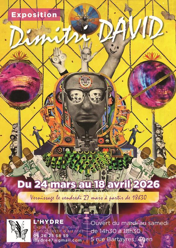 Exposition de Dimitri David : collagiste et peintre.
