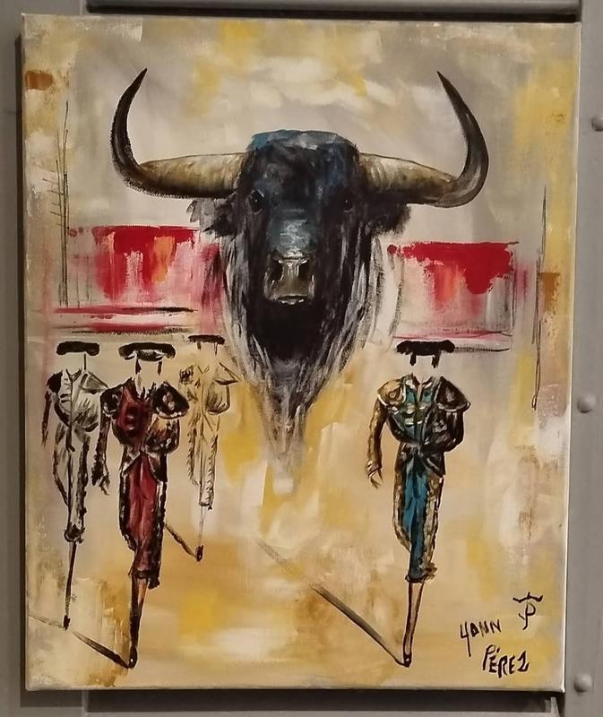 Exposition de Yann Perez - Peintures taurines
