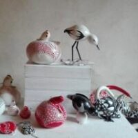 Exposition de calebasses par Anne Masson