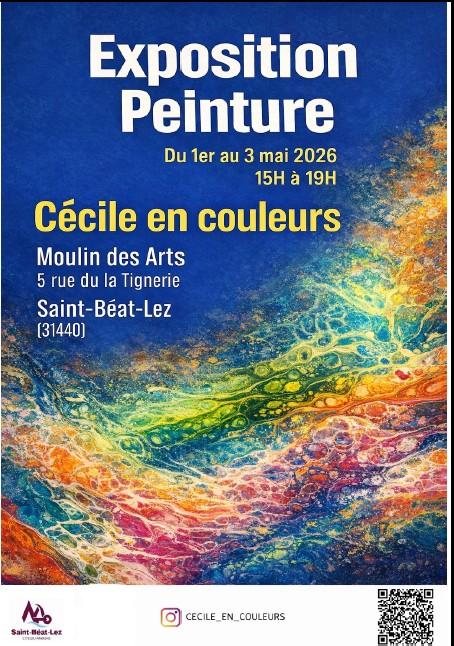 Exposition de peinture "Cécile en couleurs"