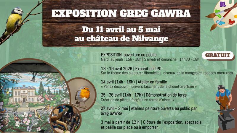 Exposition drôles d'oiseaux de Greg Gawra