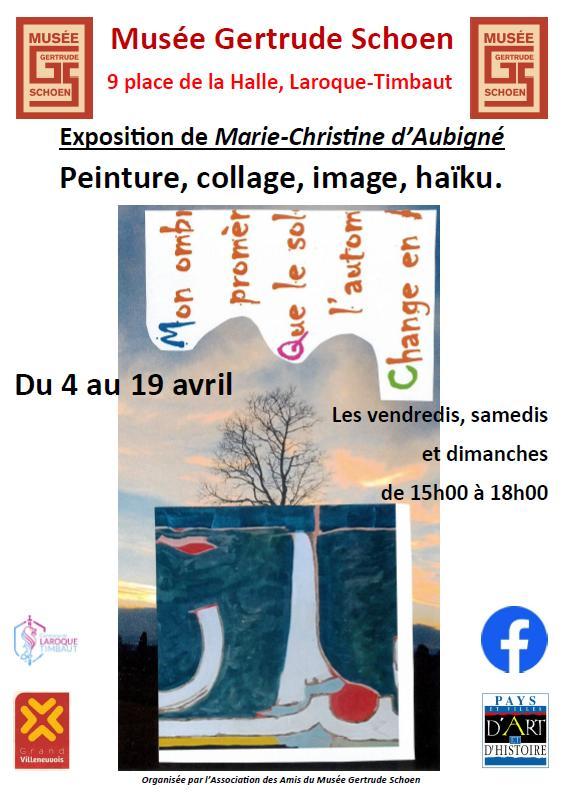Expsoition de Marie-Christine d'Aubigné