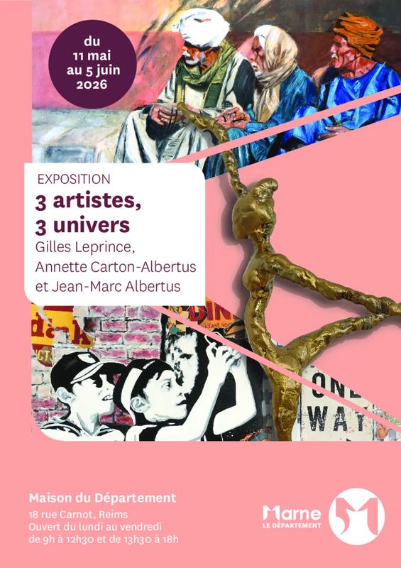 3 artistes, 3 univers