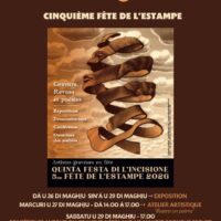 Cinquième fête de l’estampe "Gravures, revues et poésies" : Exposition, Atelier Artistique et conférence - Mediateca territuriale di Santa Lucia di Tallà
