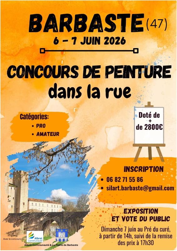 Concours de peinture dans la rue – Barbaste