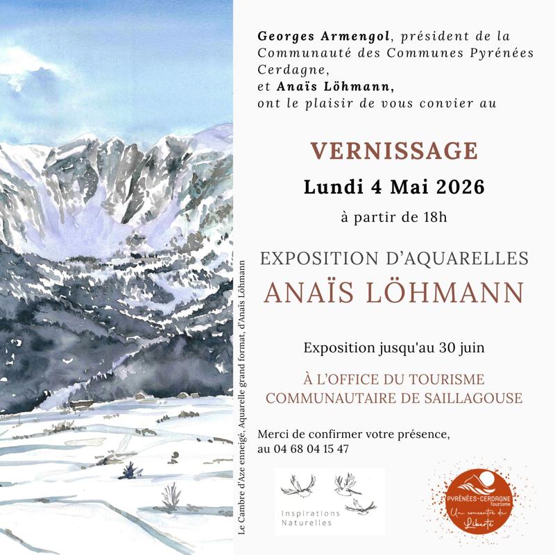 EXPOSITION D'AQUARELLES: "ANAÏS LÖHMANN"