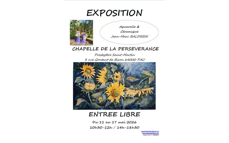 Exposition: Aquarelle et céramique - Jean-Marc Baldissin
