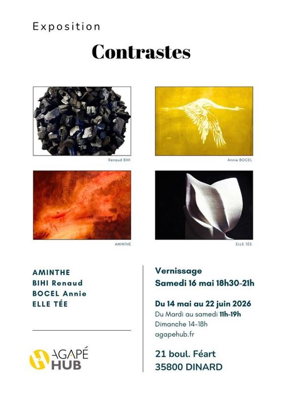 Exposition Galerie Agapé Hub - Contrastes