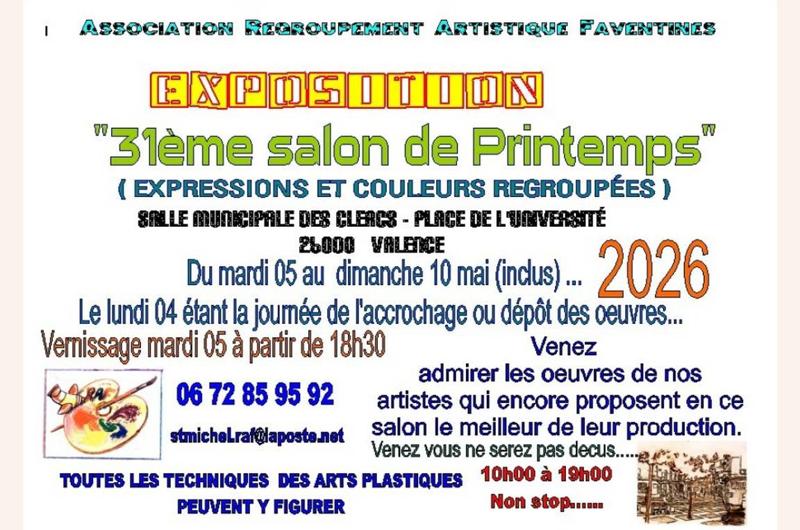 Exposition : "Le 31ème salon de printemps"