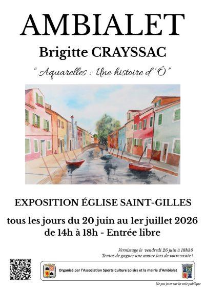 Exposition à l’église Saint Gilles – Brigitte Crayssac