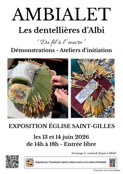 Exposition à l’église Saint Gilles – Les dentellières d’Albi