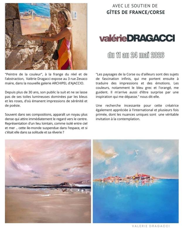 Exposition de l'artiste Valérie Dragacci - Galerie Archipel - Aiacciu