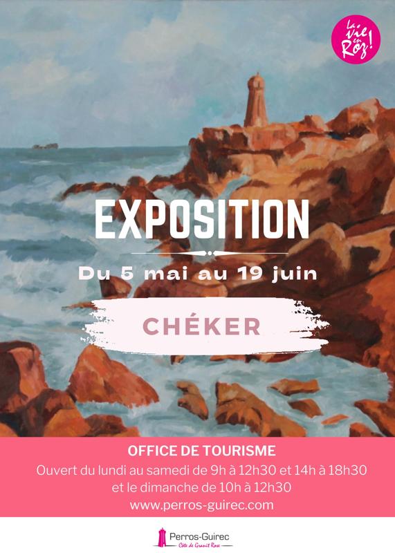 Exposition de peinture de l'artiste peintre Chéker - Office de Tourisme