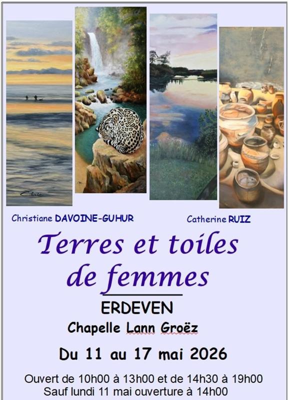Exposition de peintures de Catherine Ruiz et Christiane Davoine Guhur