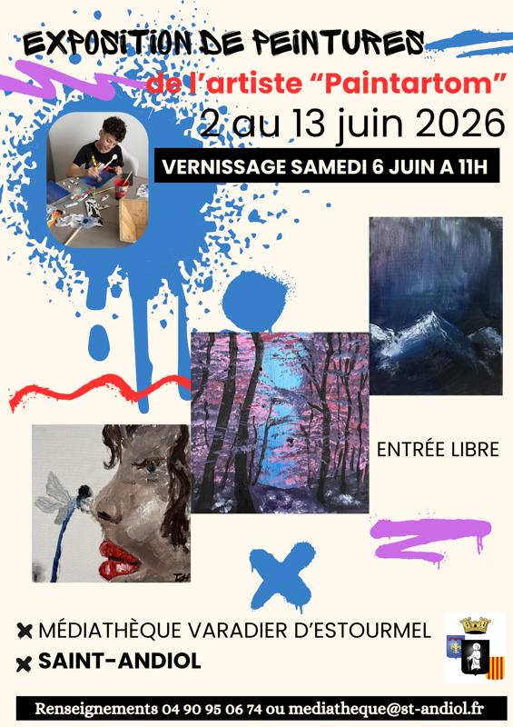 Exposition de peintures de l'artiste "Paintartom"