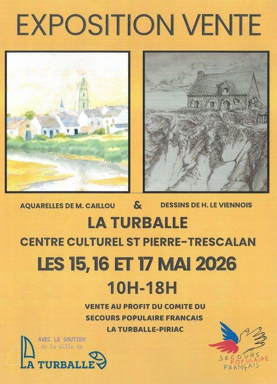 Exposition et vente aquarelles et dessins