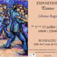 Exposition peinture de l'artiste Liliana Rago - Salle du Corps de Garde - Bunifaziu