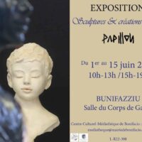 Exposition sculptures et créations murales de l'artiste plasticienne Papillon - Salle du Corps de Garde - Bunifaziu