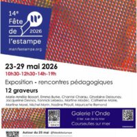 Fête de l'estampe, Galerie l'Onde Courseulles sur mer