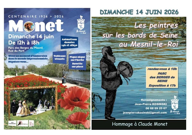 LES PEINTRES SUR LES BORDS DE SEINE AU MESNIL LE ROI